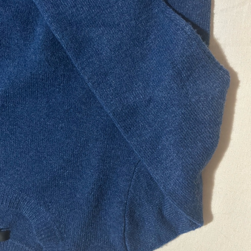 J. Crew Royal Blue Sweater with Gold Button Accents - Picture 8 of 10